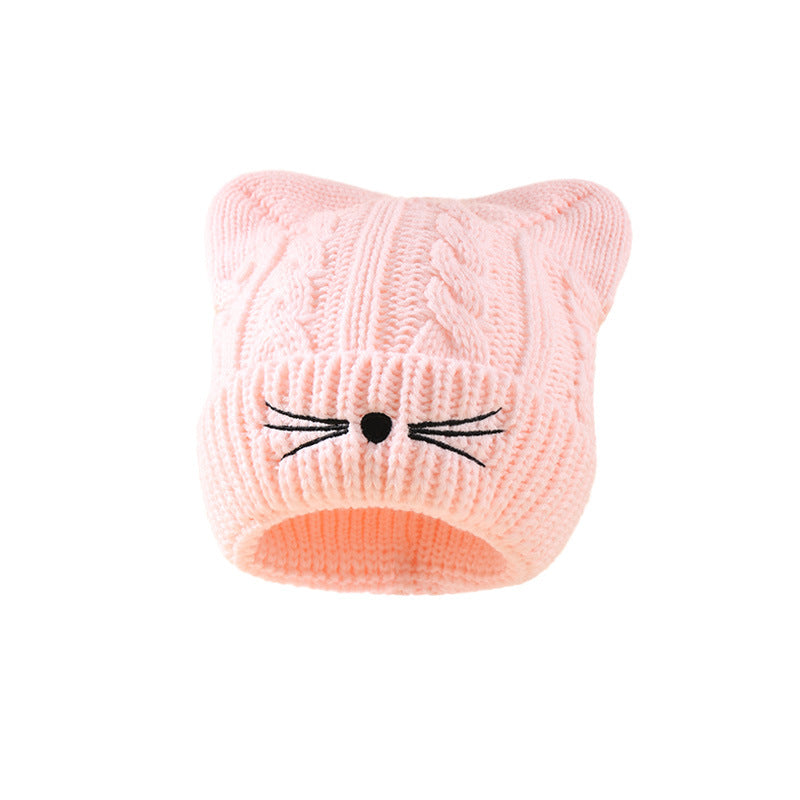 Wholesale Cat Ear Warm Knitted Hat