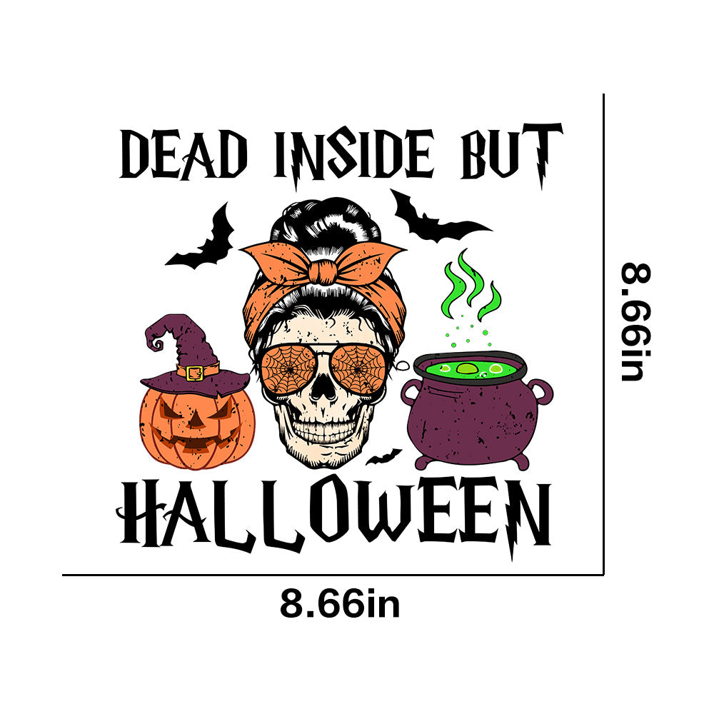 Wholesale Halloween Skeleton Pumpkin UV DTF Ready to Press Transfers Wraps