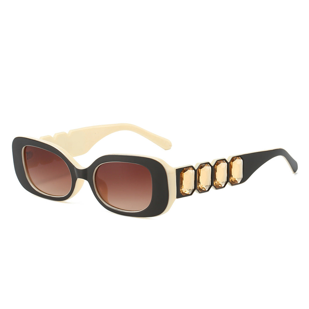 Wholesale Personalized small diamond square frame sunglasses