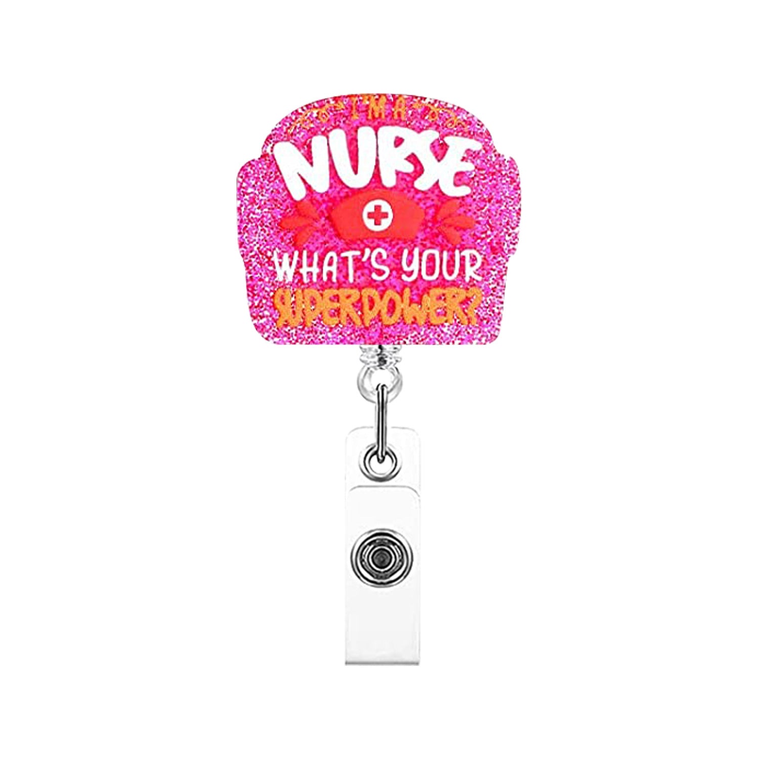 Wholesale Acrylic Uterus Love Doctor Nurse Retractable Badge Scroll