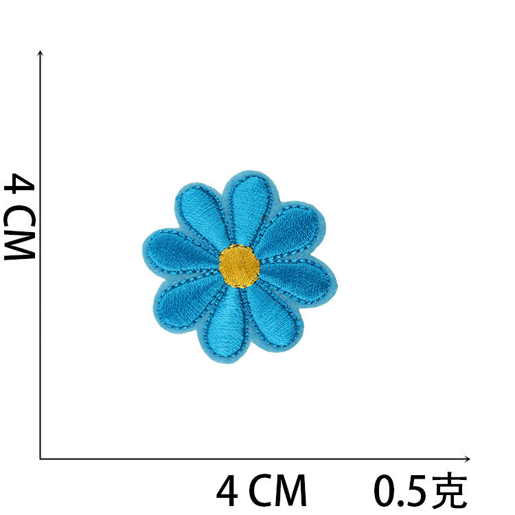 Wholesale Polyester Iron On Embroidery Patch Butterfly Floral Design For Clothing Decorative DIY Craft Supply