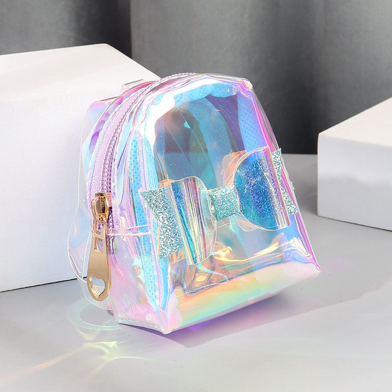 Wholesale Bow Knot Coin Purse PVC Keychains