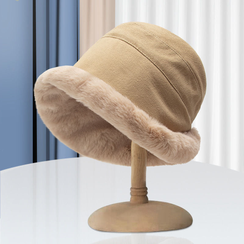 Wholesale Winter Thickened Warm Plush Fisherman Hat