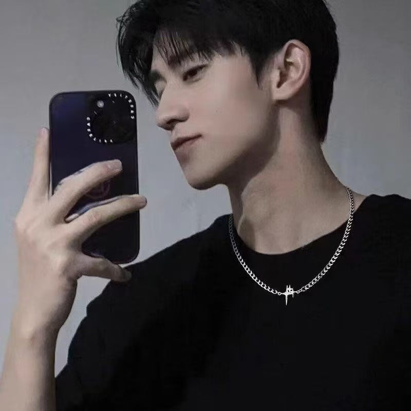 Wholesale Hip Hop Star Necklace Cuban Chain