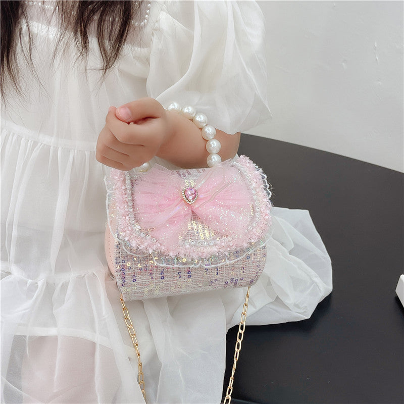 Wholesale PVC Children Pearl Portable Fragrance Coin Purse