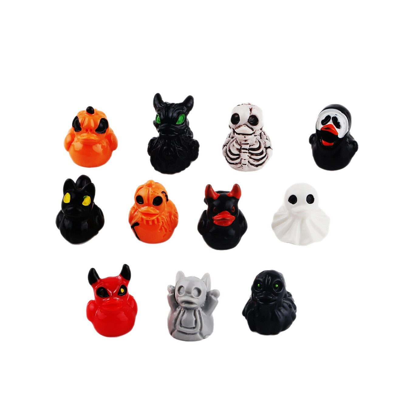 Wholesale  Devil Duck Pumpkin Skull Resin Desktop Figurine Decorative Ornament for Home Decor Gift