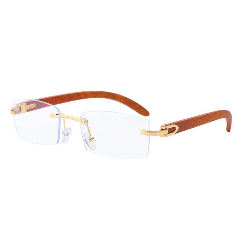 Wholesale Men's Super Clear Frameless PC Sunglasses