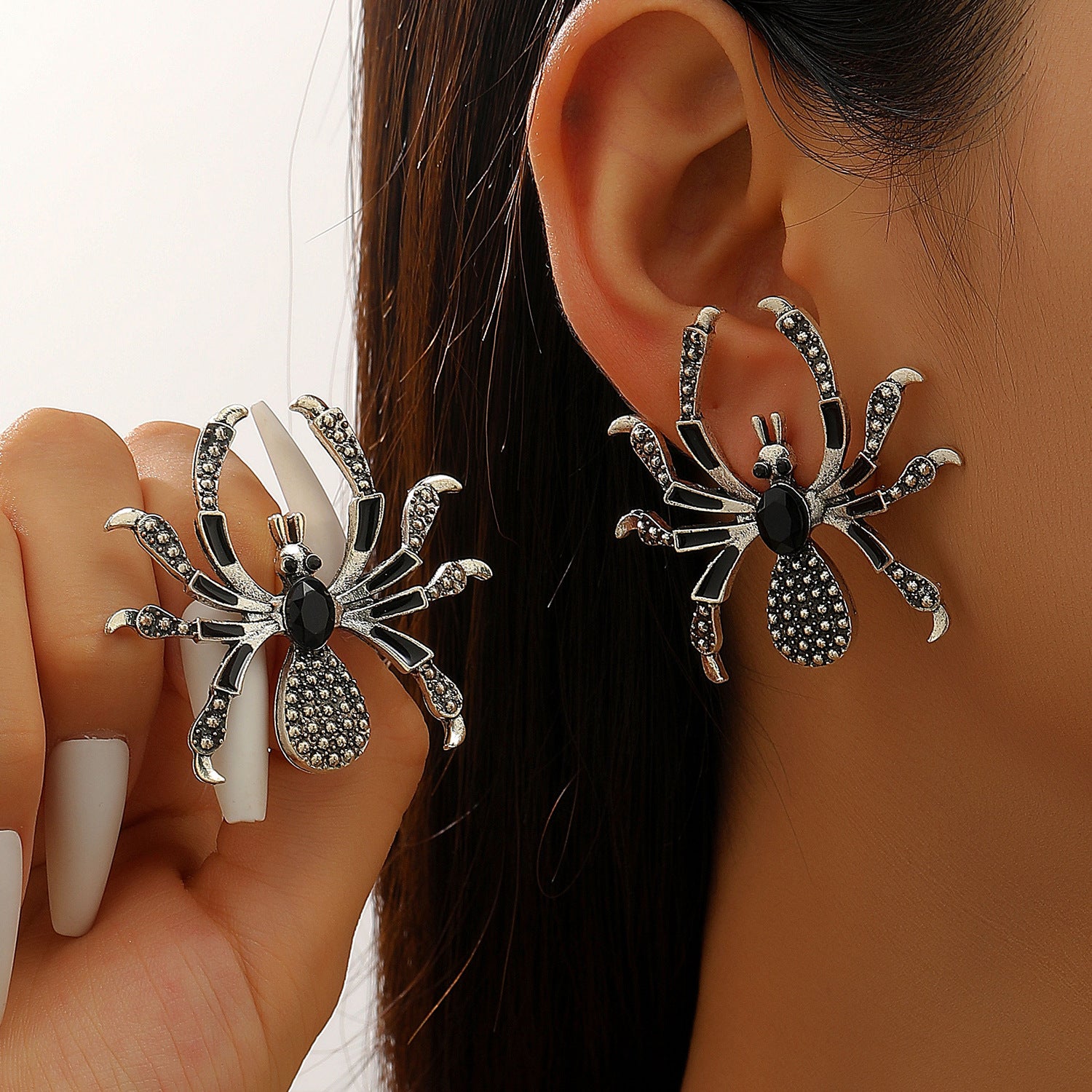 Wholesale Gothic  Jewelry Set Dark Punk  Necklace Bracelet Ring Handmade Zinc Alloy Men Women Trendy Fashion Accessory
