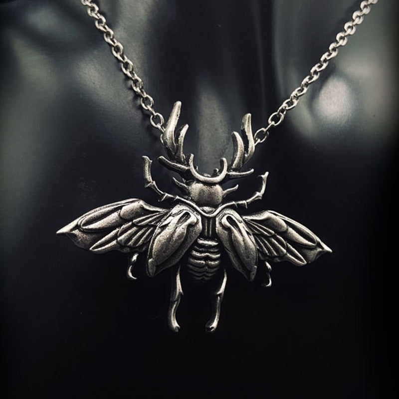 Wholesale Vintage Creative Beetle Insect Pendant Necklace