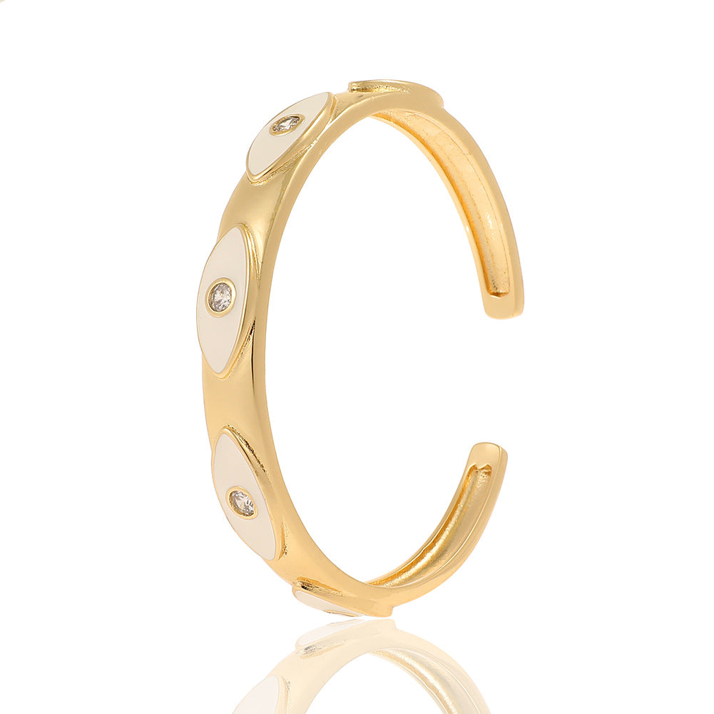 Wholesale Drip Oil Evil Eye Personality Bracelet