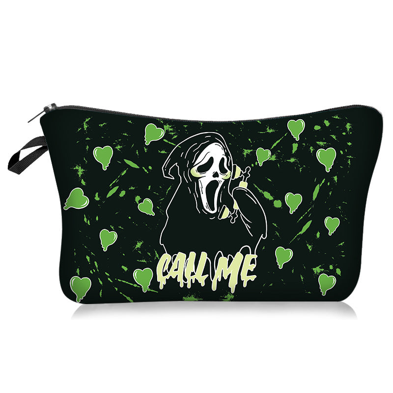 Wholesale Love Skull Series Cosmetic Bag Portable Travel Toiletry Bag