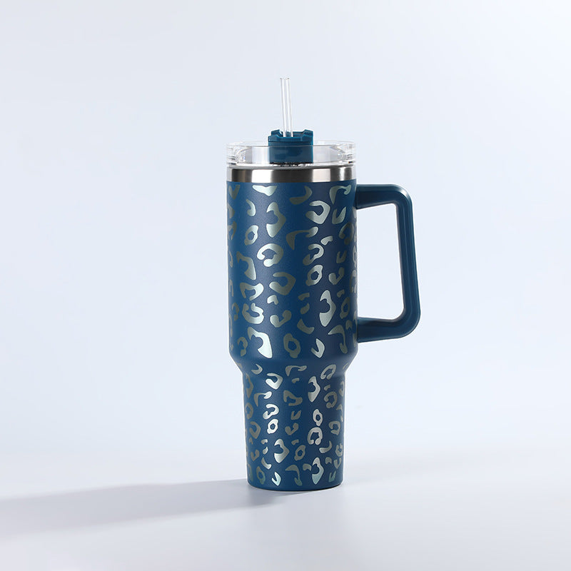 Wholesale Tumbler Leopard Print 40oz Stainless Steel Ice Bullies Cup