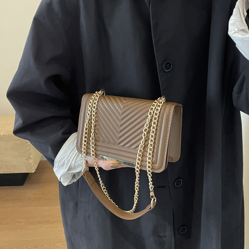 Wholesale Retro Chain Simple One-shoulder Crossbody Versatile Small Square Bag