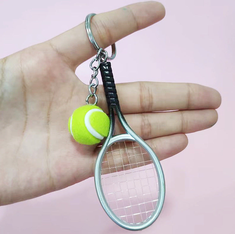 Wholesale Imitation Tennis Racket Keychain