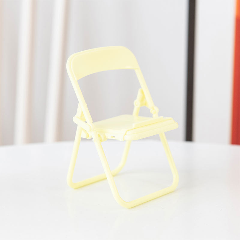 Soporte de teléfono móvil silla plegable creativa plástica al por mayor