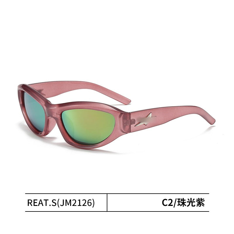 Wholesale Cyberpunk sunglasses star sunglasses men and women