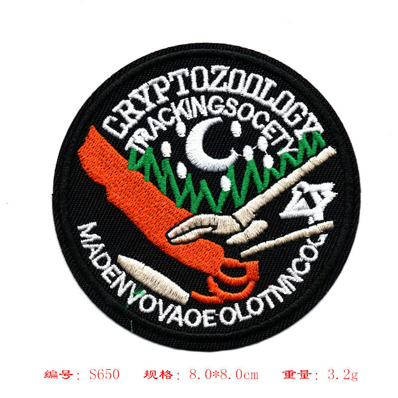 Wholesale Embroidered Round Cap Badge Chic Patch For Caps Bags Clothing Accessories