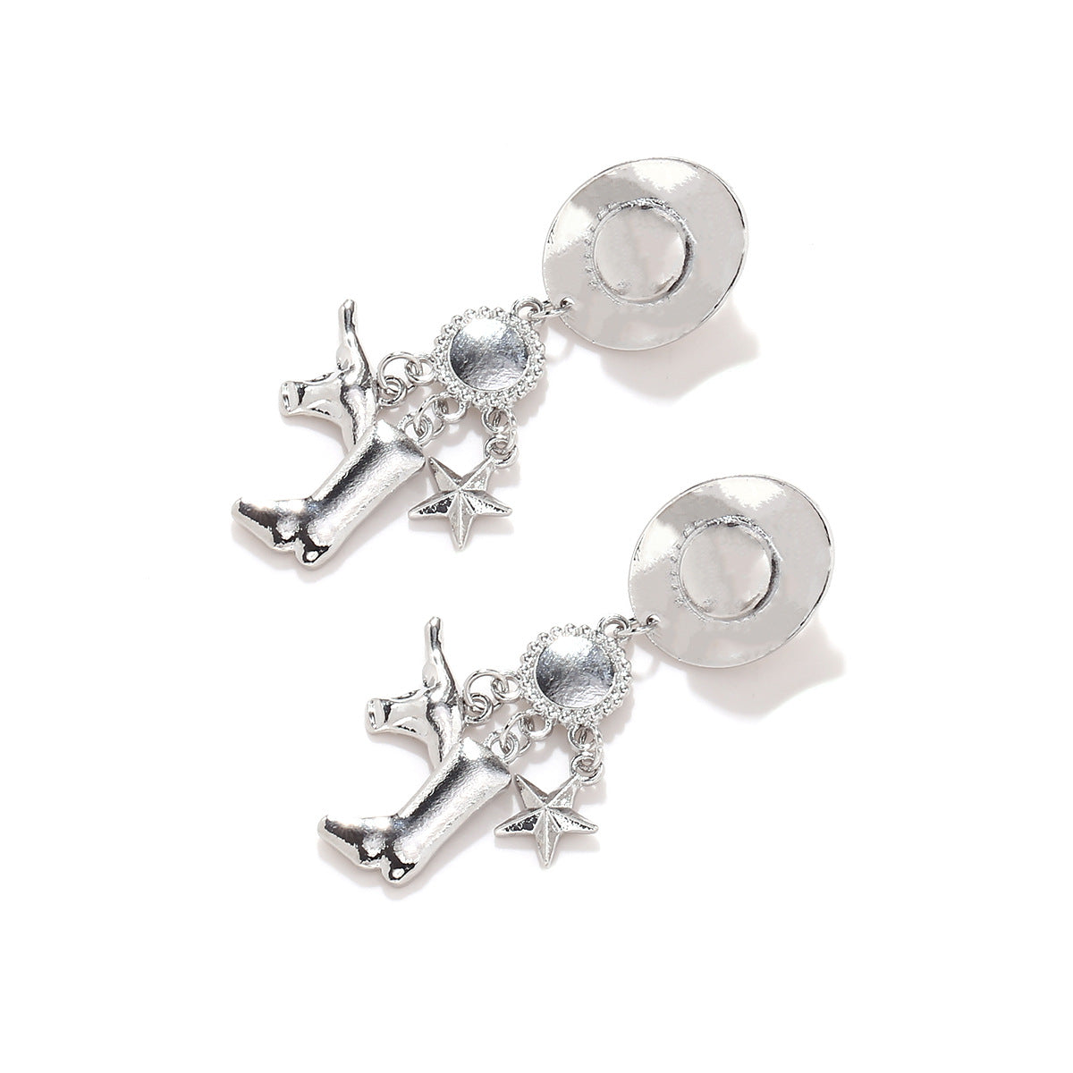 Wholesale Long cowboy hat boots western Earrings
