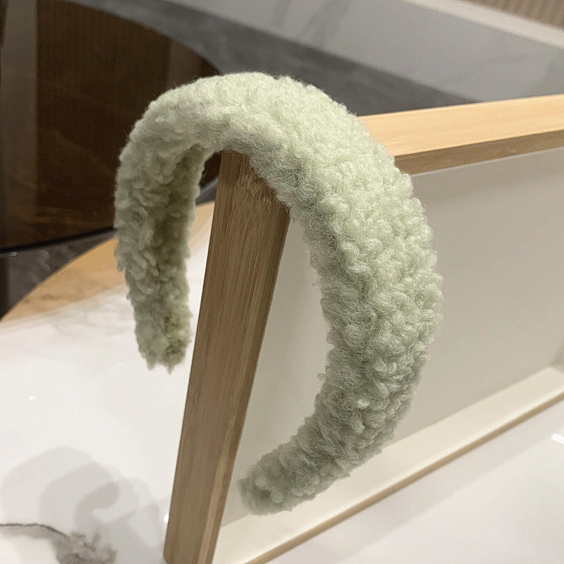 Wholesale Autumn and Winter Plush Wide Edge High Grade Wool Headband