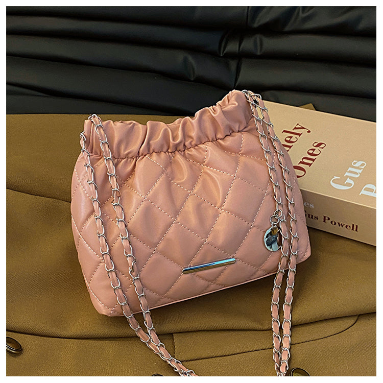 Wholesale Elegant Lingge PU Shoulder Bag