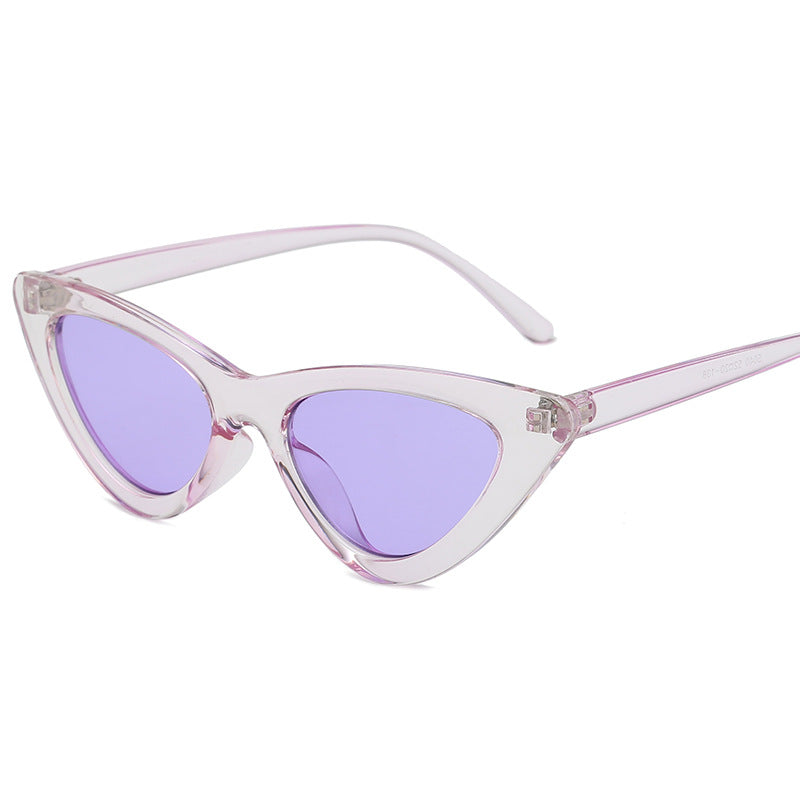 Wholesale Cat Eye Retro Hong Kong Style Trendy Sunglasses