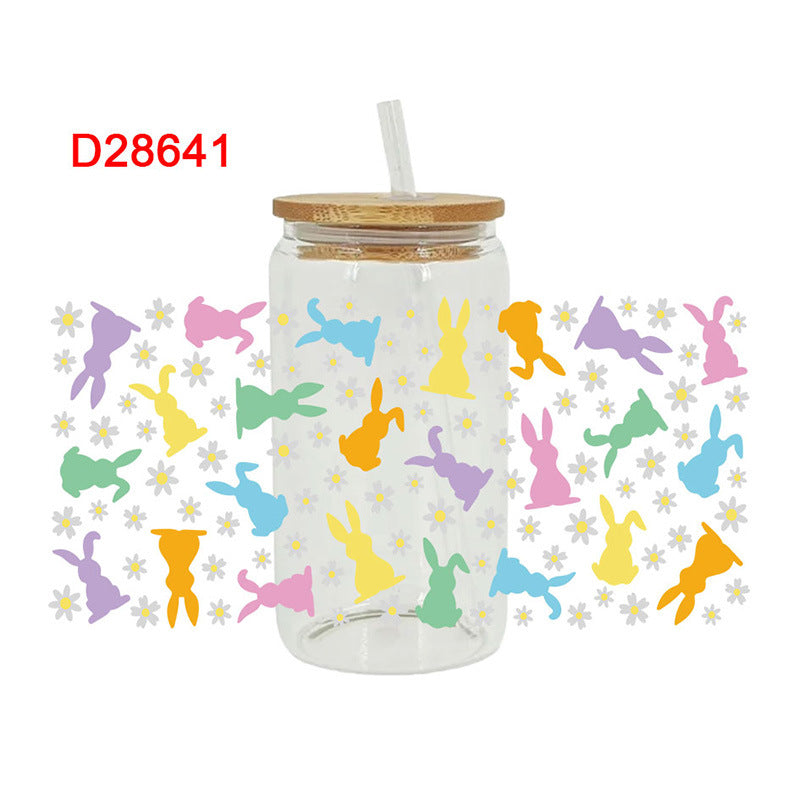 Wholesale Simple pattern 16oz Cup UV DTF Wraps