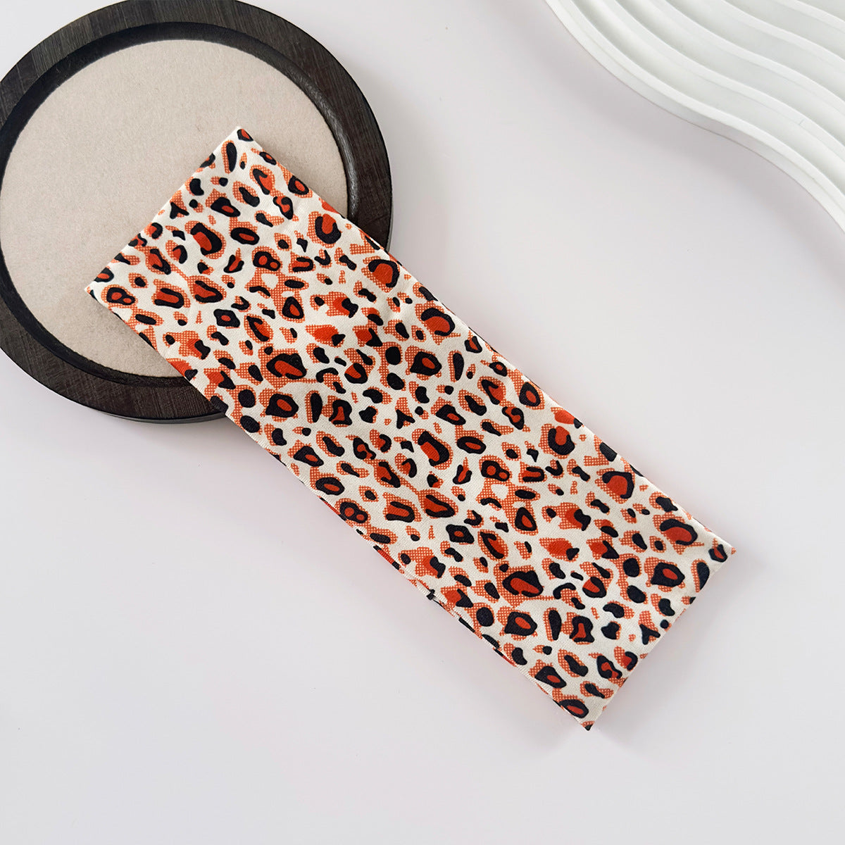 Wholesale High elasticity wide edge leopard print headband