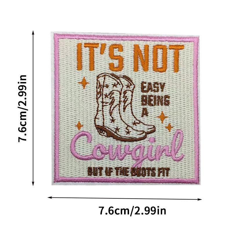 Wholesale 2pcs/pack Seam Free Self-adhesive Rectangular Seam Free Washable Denim Embroidery Accessory Cloth Sticker FS