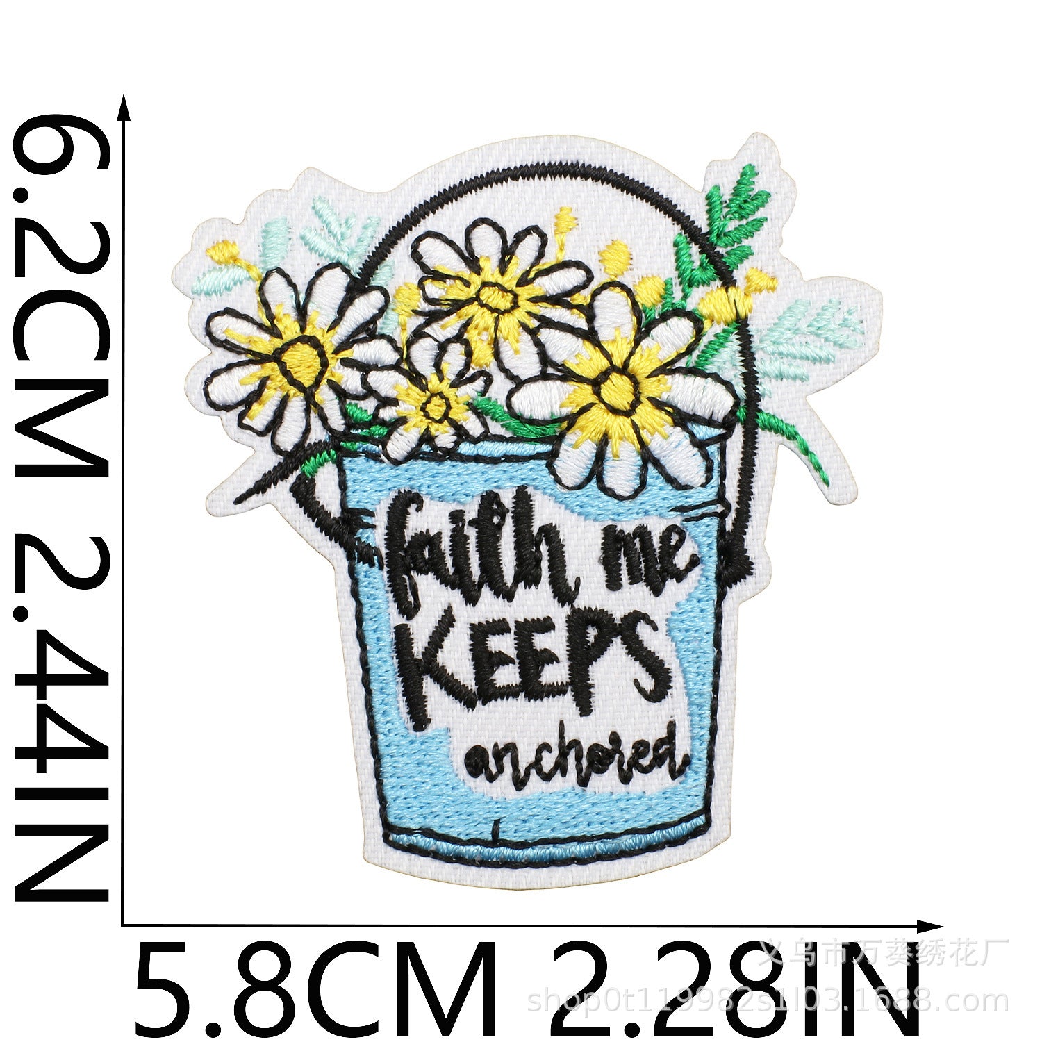 Wholesale Inspirational Embroidered Patch Alphabet Motto Clothing Decorative Accent For Resale
