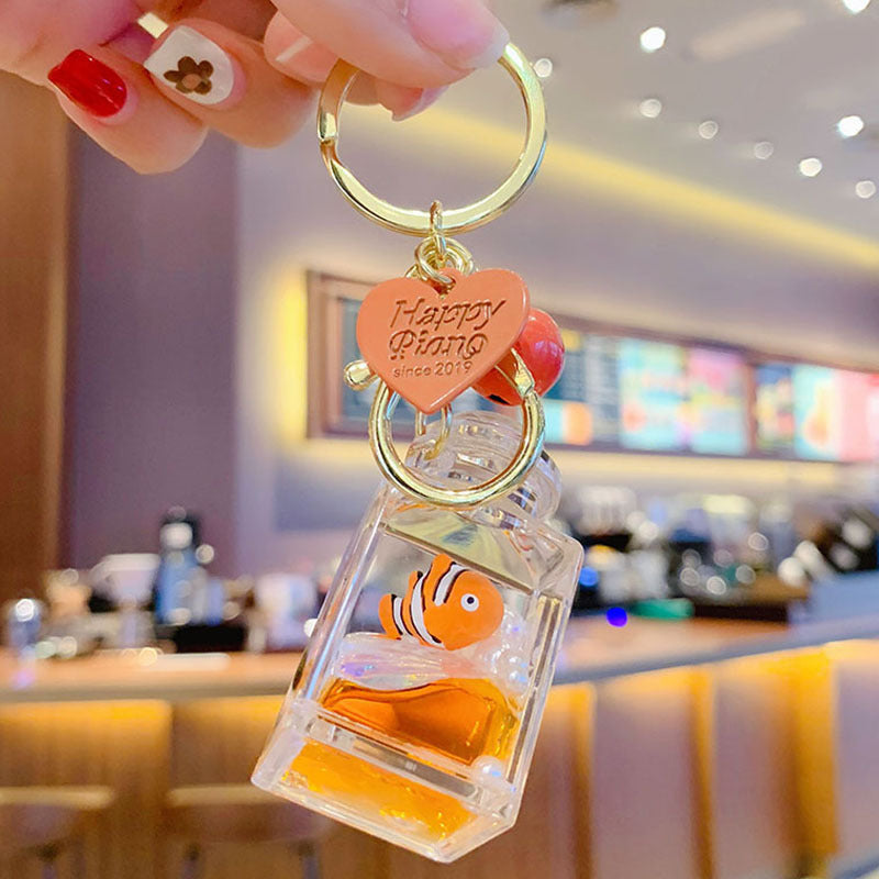 Wholesale Ocean Floating Baby Seal Acrylic Keychain