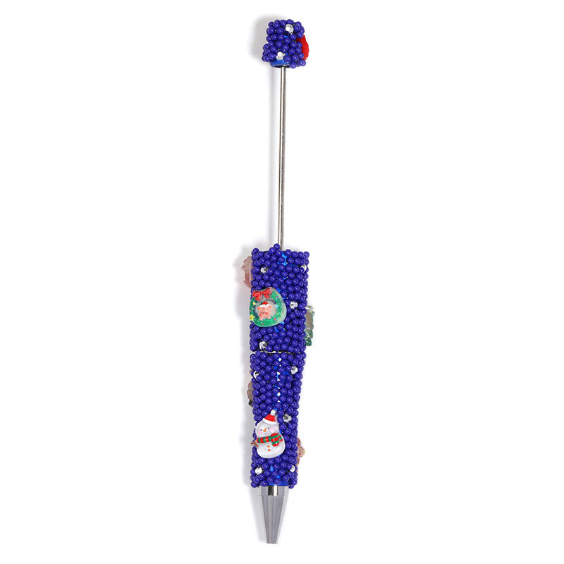 Wholesale 5pcs Christmas Colorful  Snowman  Beadable Pens