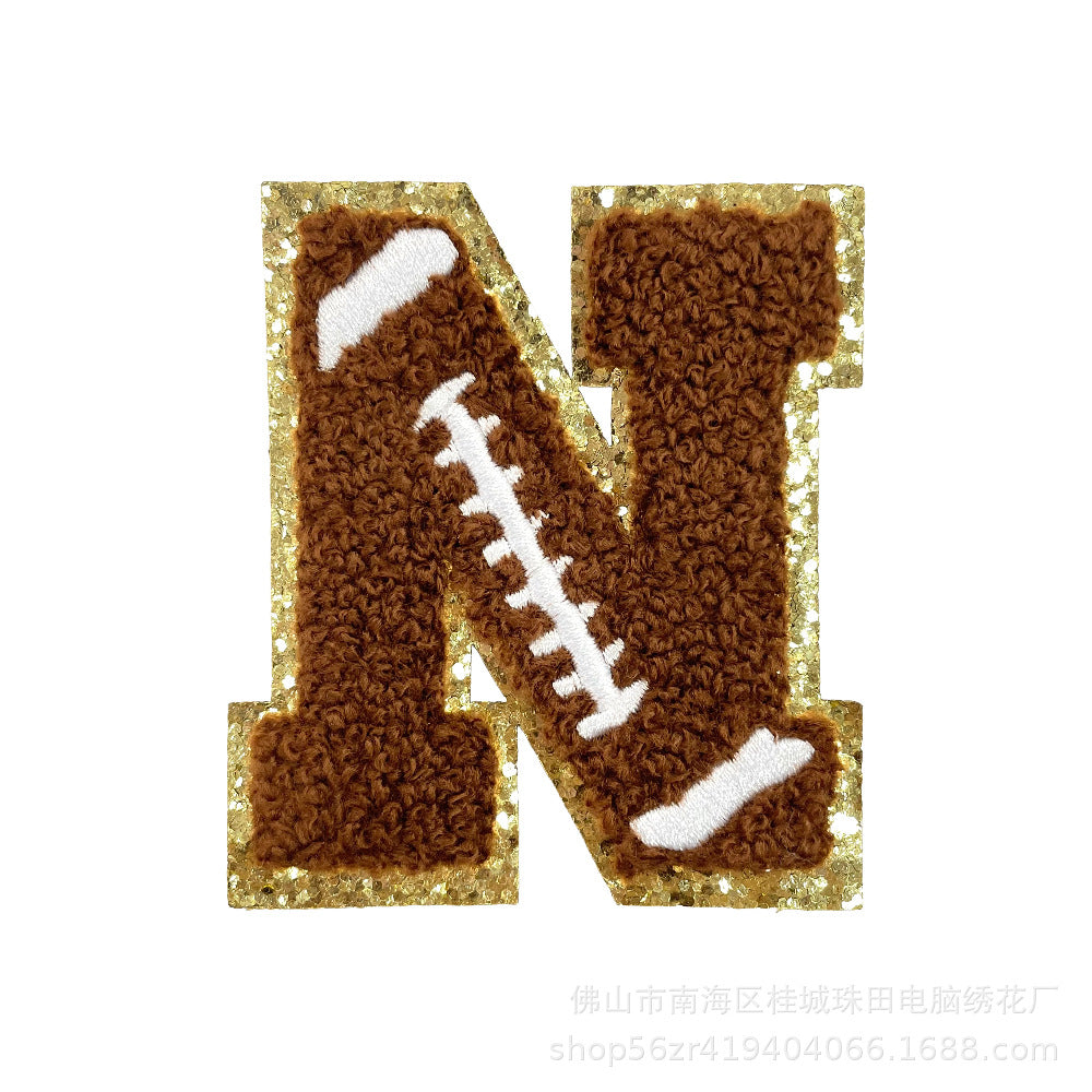Wholesale Teacher S Day Chenille Embroidered Letter Bow Patch Set Self Adhesive Iron On DIY Decor For Shoes And Hats