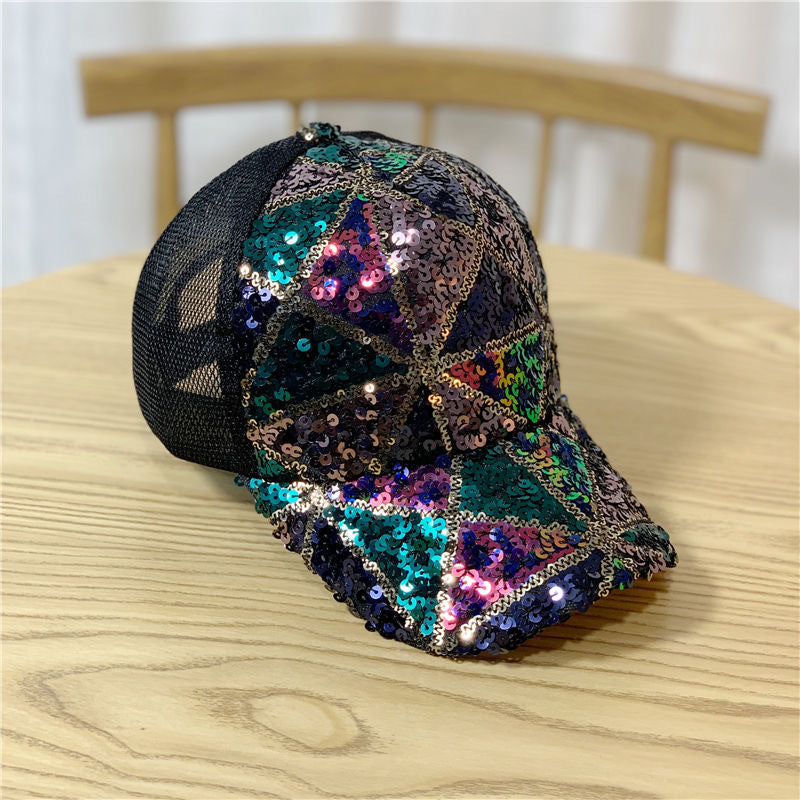Wholesale of Thin Sequin Mesh Baseball Caps
