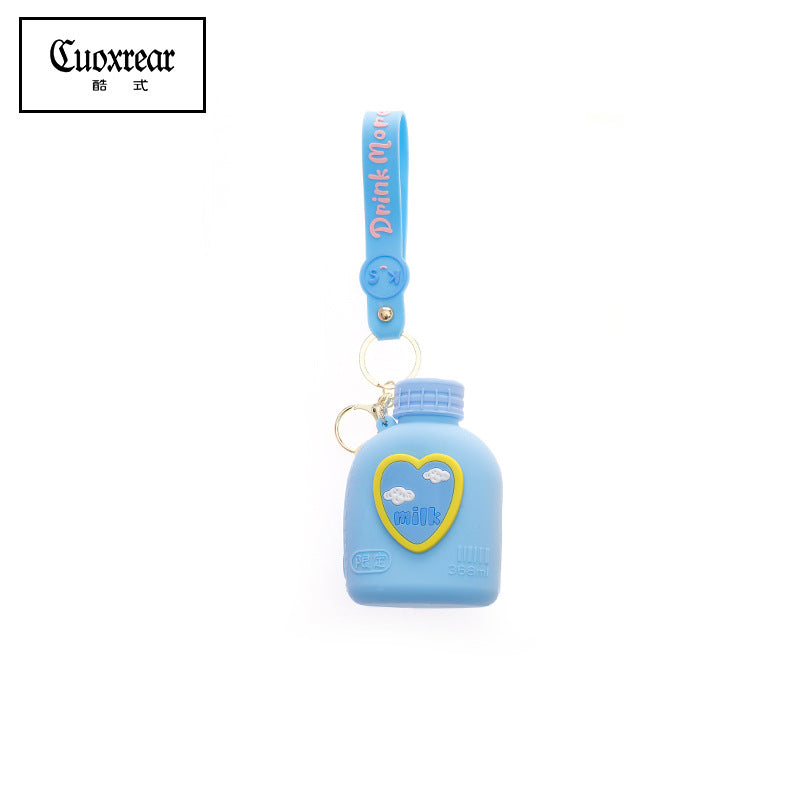 Wholesale Kettle Shape Mini Coin Purse Silica gel Keychain
