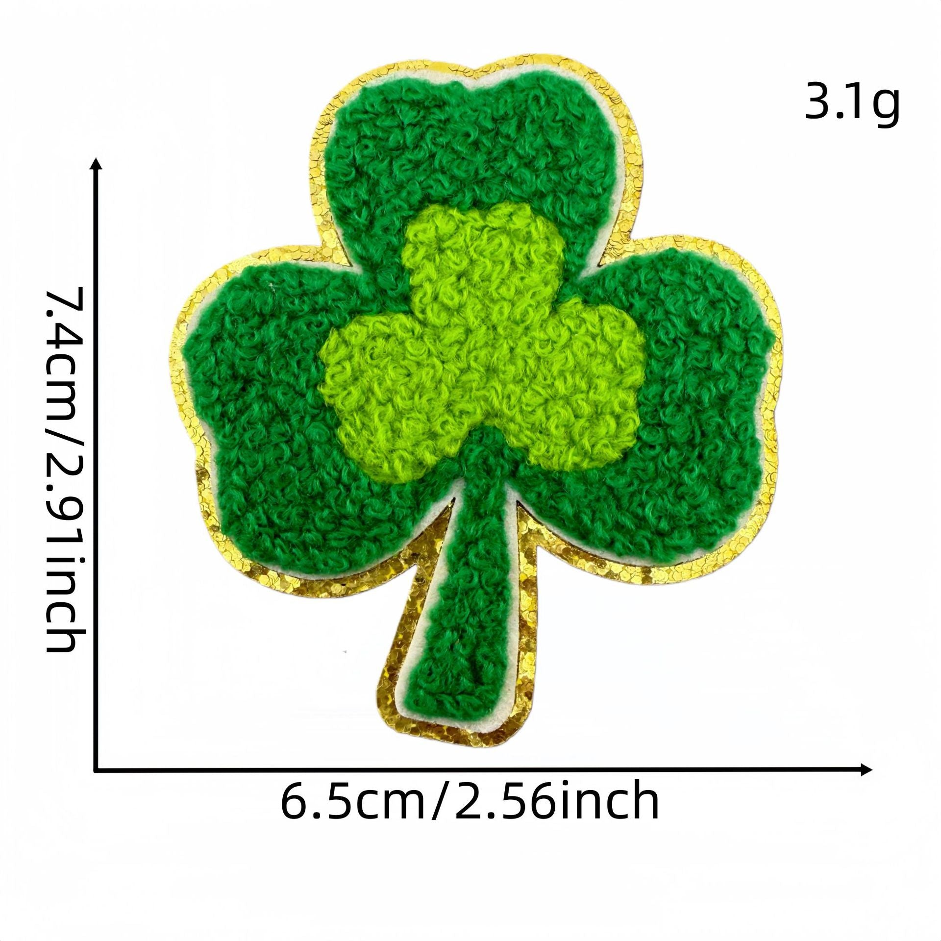 Wholesale St.  Patrick' s Day Lucky Clover Beer Embroidery DIY Patches