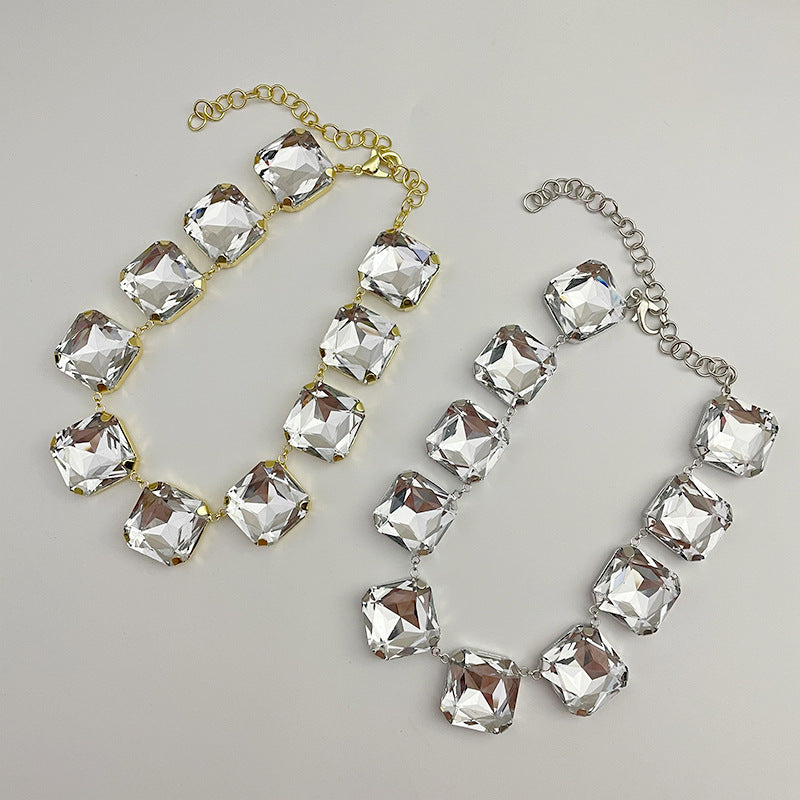 Wholesale Heart Shine Rhinestone Necklaces