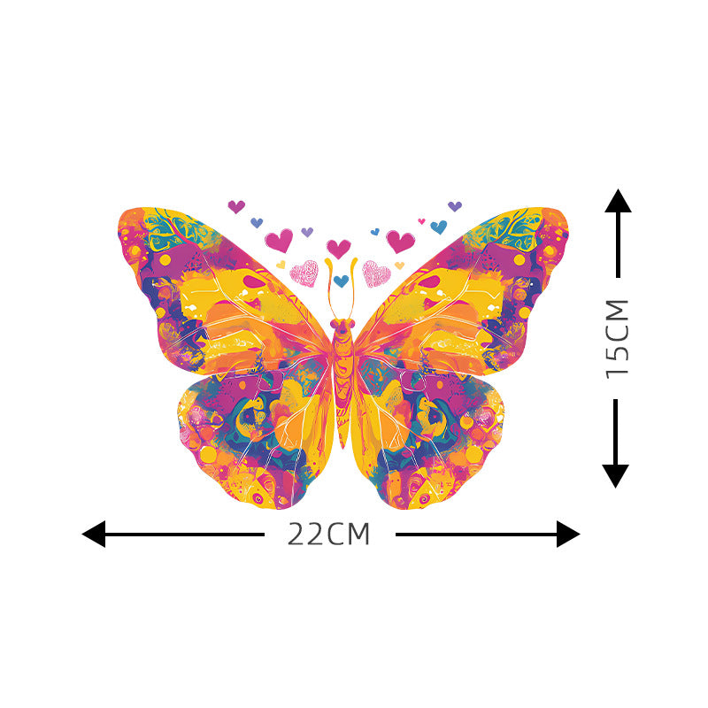 Wholesale 10pcs Colorful Flower Butterfly UV DTF Ready to Press Transfers Wraps