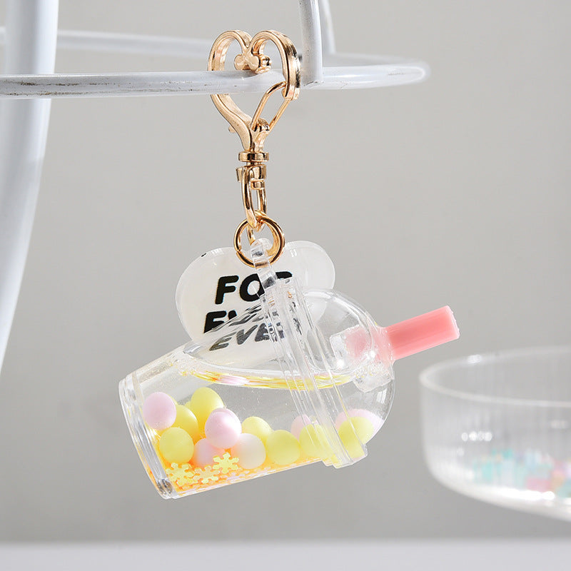 Wholesale Acrylic Milk Tea Cup Keychain
