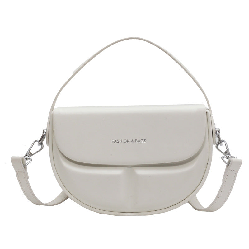 Wholesale PU Simple Single Shoulder Crossbody Saddle Bag