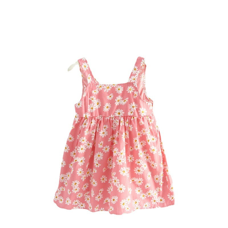 Wholesale Summer Girls Floral Princess Dress In Polyester Stylish Boutique Party Wear For Kids Resale Ready