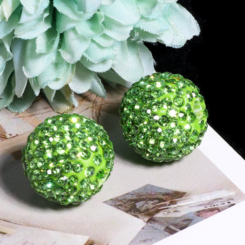 Wholesale 20pcs Soft ceramic colored round beads