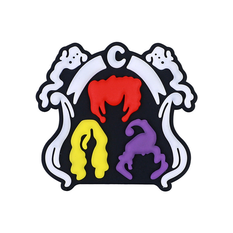 Wholesale  20pcs Halloween silicone beads new dark series loose beads diy bracelet necklace accessories cartoon silicone beads