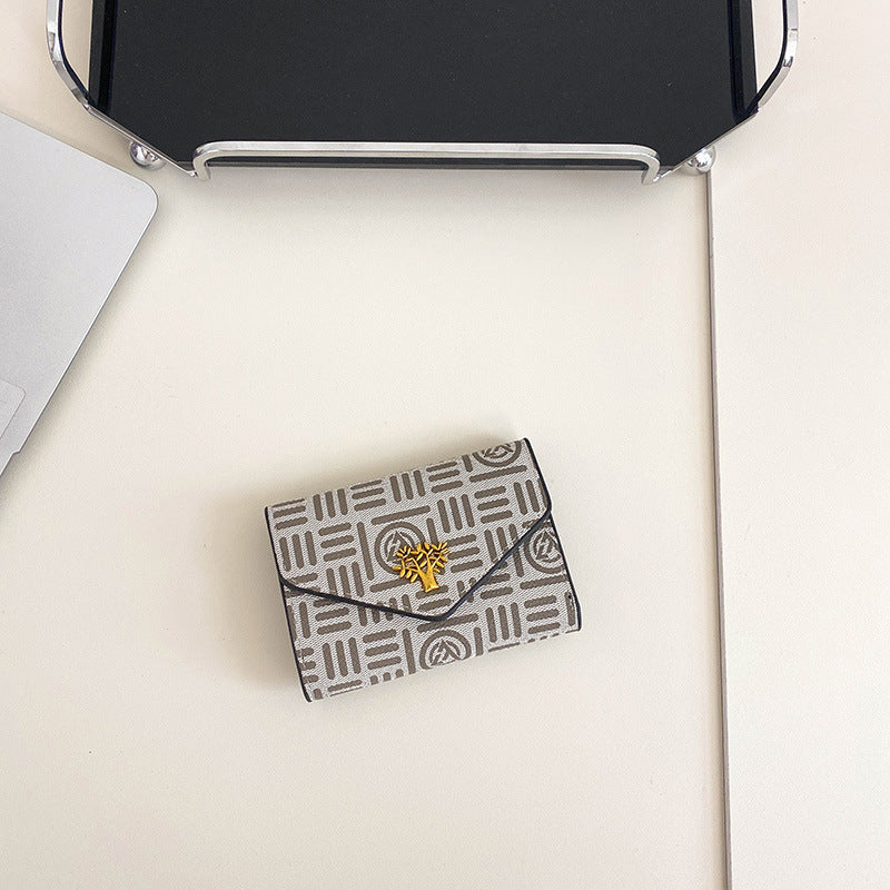 Wholesale Short Tri-fold Multi-card Slot Large Capacity Wallet