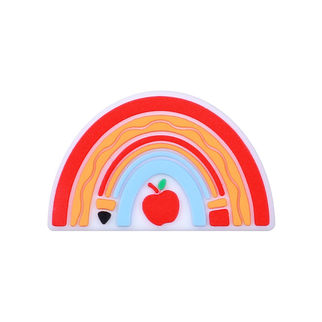 Wholesale 20pcs Diy Beaded Pen Accessories Alarm Clock Crayons Silicone Beads