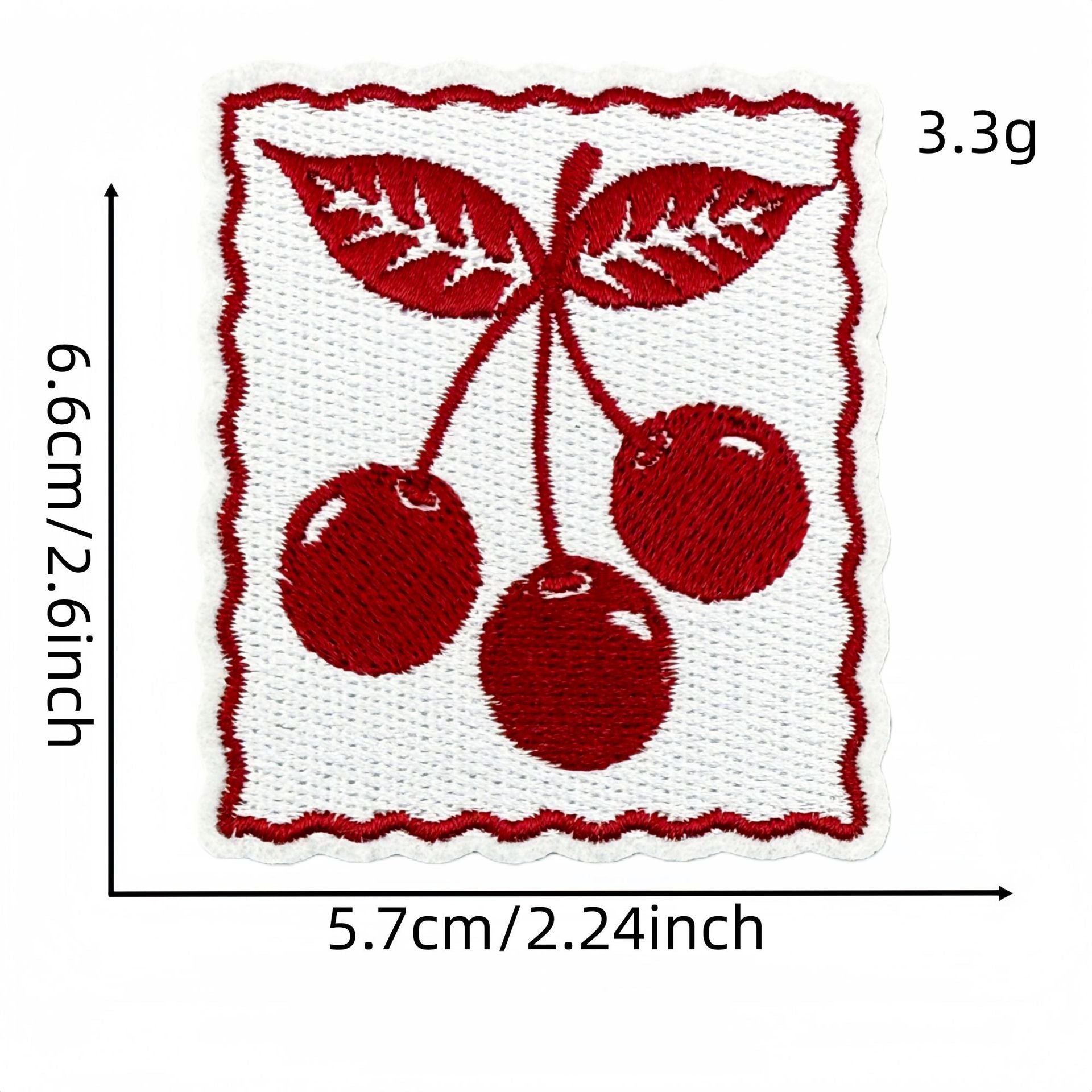 Wholesale Retro Red Valentine Embroidered Fabric Patch Ins Style Clothing Applique For DIY Craft And Resale
