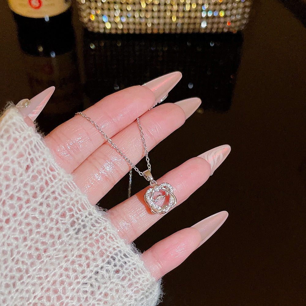 Wholesale Titanium Steel Necklace Women's All-match Sweet Chain Accessories