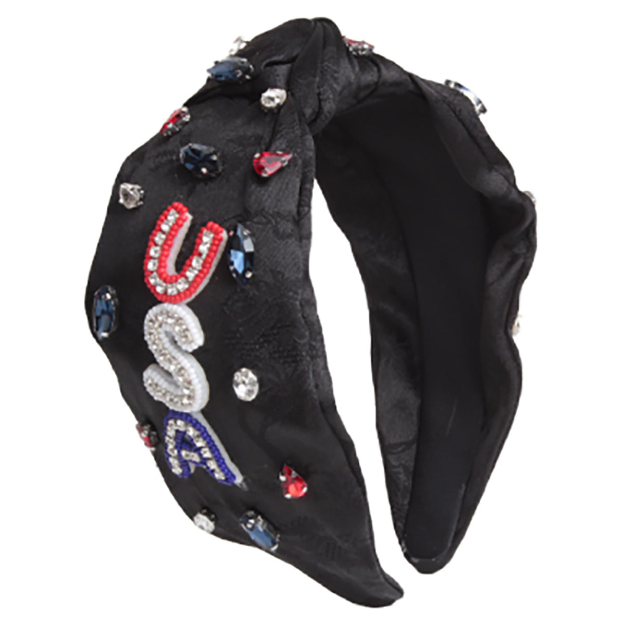 Wholesale new headband women's pearl knotted fabric headband fashion simple temperament headband hair accessories