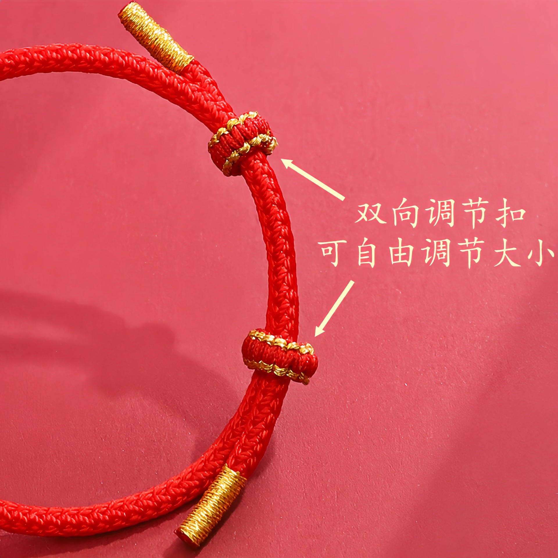 Wholesale Wholesale curly snake braided red rope bracelet