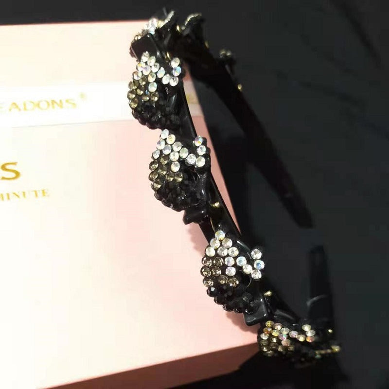 Wholesale Rhinestone Braidable Hairband Hairpin