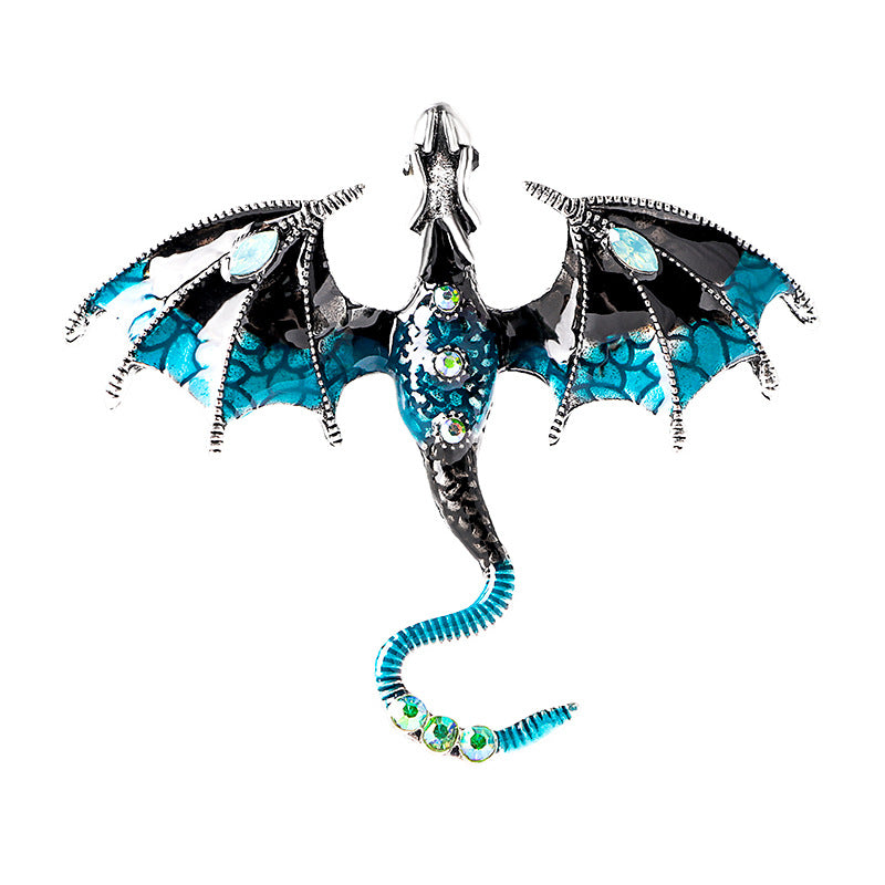Wholesale Oil Dripping Dragon Alloy Brooch